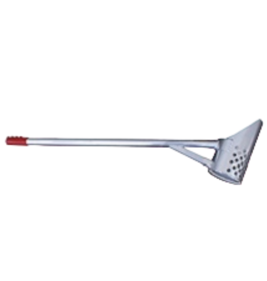 RTG  Pro Aluminum Water Sand Scoop with Screened Bottom - 6" x11" Basket, 40" Handle
