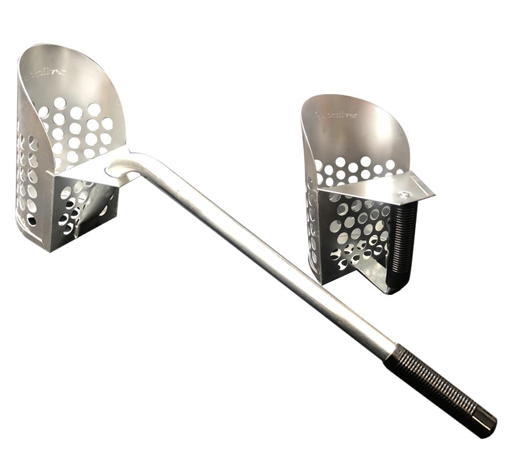Quicksilver Bundle - 24" QUICKSILVER Long Handle Sand Scoop and Quicksilver Hand Held Scoop